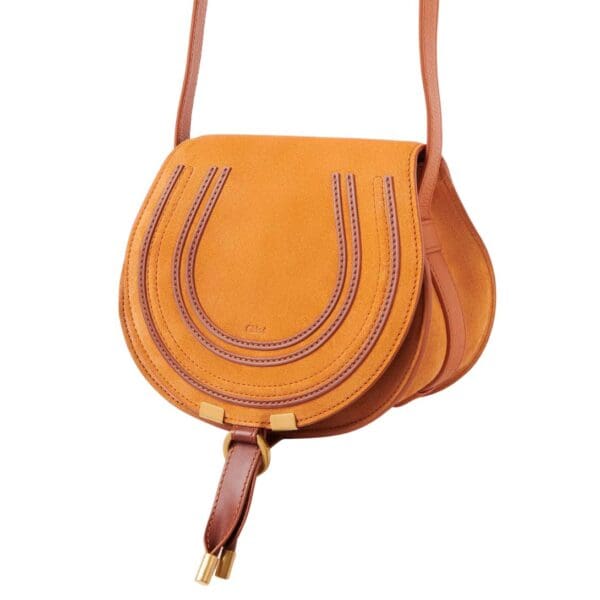 CHLOE MARCIE SMALL SADDLE BAG HENNA ORANGE