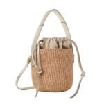 CHLOE SMALL WOODY BASKET LIGHT GOLD