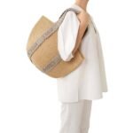 CHLOE LARGE WOODY BASKET PASTEL GREY