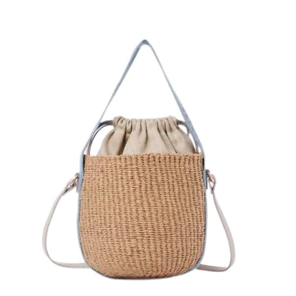 CHLOE SMALL WOODY BASKET WASHED BLUE