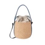 CHLOE SMALL WOODY BASKET DENIM