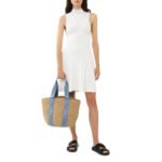 CHLOE LARGE WOODY BASKET WASHED BLUE