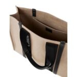 CHLOE LARGE WOODY TOTE BAG BLACK & BLUE