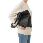 CHLOE LARGE WOODY TOTE BAG BLACK