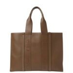 CHLOE LARGE WOODY TOTE BAG DARK NUT