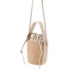 CHLOE SMALL WOODY HAMPER IN FAIR-TRADE PAPER WILD GREY