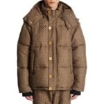 BALMAIN MINI MONOGRAMMED DOWN JACKET