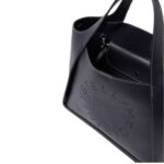 STELLA MCCARTNEY LOGO GRAINY ALTER MAT CROSSBODY BAG