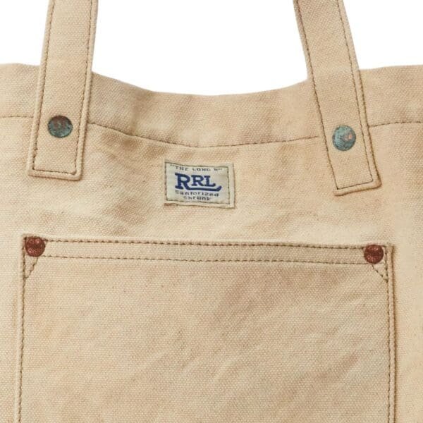 RALPH LAUREN CANVAS CARPENTER TOTE
