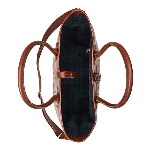 RALPH LAUREN HERITAGE TUMBLED LEATHER TOTE