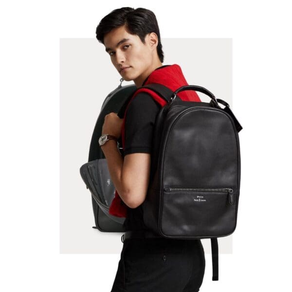 RALPH LAUREN LEATHER BACKPACK