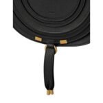 CHLOE MARCIE SADDLE BAG IN GRAINED LEATHER BLACK