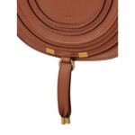 CHLOE MARCIE SADDLE BAG IN GRAINED LEATHER TAN