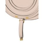 CHLOE MARCIE SADDLE BAG IN GRAINED LEATHER CEMENT PINK