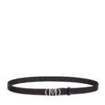 MCM MODE TRAVIA REVERSIBLE BELT 1” IN EMBOSSED LEATHER BLACK