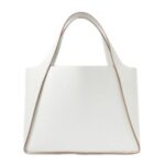 STELLA MCCARTNEY LOGO GRAINY ALTER MAT TOTE BAG