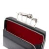 ALEXANDER MCQUEEN MANS THE KNUCKLE TWISTED CLUTCH IN BLACK