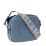 STELLA MCCARTNEY LOGO GRAINY ALTER MAT MINI CAMERA BAG