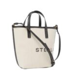 STELLA MCCARTNEY LOGO CANVAS CROSSBODY TOTE BAG