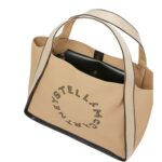 STELLA MCCARTNEY LOGO BANANATE CANVAS TOTE BAG