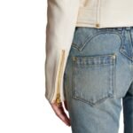 BALMAIN ZIPPED LEATHER BIKER JACKET