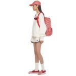 MCM HIMMEL BACKPACK IN LAURETOS JACQUARD RED