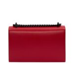 ALEXANDER MCQUEEN WOMANS JEWELLED SATCHEL IN RED