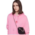 STELLA MCCARTNEY FALABELLA CHECKED SEQUIN EMBROIDERY EVENING TOTE BAG