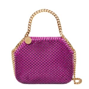 STELLA MCCARTNEY FALABELLA CRYSTAL MESH MINI TOTE BAG