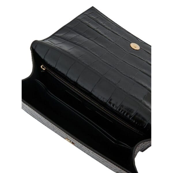 ALEXANDER MCQUEEN WOMANS MINI JEWELLED SATCHEL IN BLACKGOLD