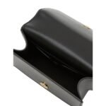 ALEXANDER MCQUEEN WOMANS MINI JEWELLED SATCHEL IN BLACKGOLD