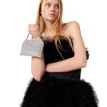 STELLA MCCARTNEY FALABELLA CRYSTAL MESH SHOULDER BAG