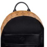 MCM STARK TENNIS BACKPACK IN MEGA LAUREL VISETOS COGNAC