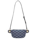 MCM HIMMEL BELT BAG IN LAURETOS JACQUARD BLUE