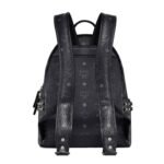 MCM STARK SIDE STUDS BACKPACK IN VISETOS BLACK
