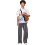 MCM AREN MESSENGER BAG IN VISETOS COGNAC