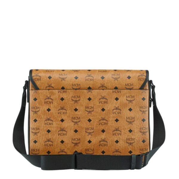 MCM SMALL KLASSIK MESSENGER IN VISETOS COGNAC