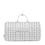 MCM OTTOMAR WEEKENDER BAG IN VISETOS WHITE