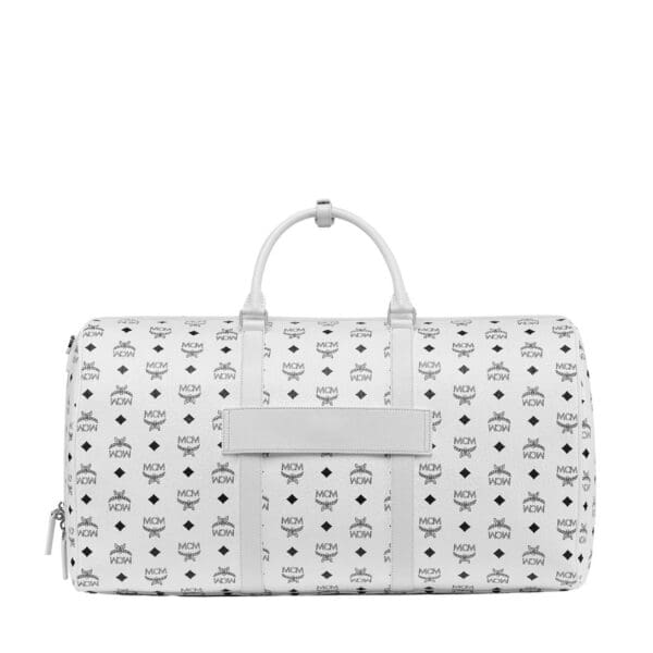 MCM OTTOMAR WEEKENDER BAG IN VISETOS WHITE