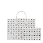 MCM MÜNCHEN TOTE IN VISETOS WHITE