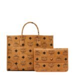 MCM MÜNCHEN TOTE IN MAXI VISETOS COGNAC