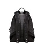 MCM MEDIUM STARK SIDE BACKPACK IN VISETOS BLACK