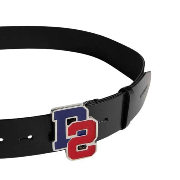 DSQUARED2 D2 COLLEGE PLAQUE BELT