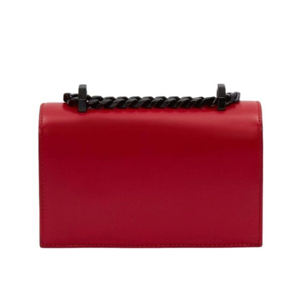 ALEXANDER MCQUEEN WOMANS MINI JEWELLED SATCHEL IN WELSH RED
