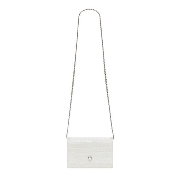 ALEXANDER MCQUEEN WOMANS SMALL SKULL IN BONE