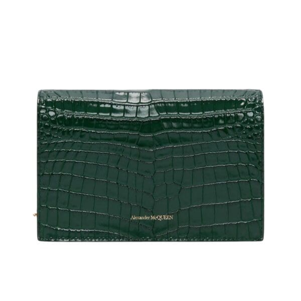 ALEXANDER MCQUEEN WOMANS SMALL SKULL IN EMERALD