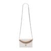 ALEXANDER MCQUEEN WOMANS SMALL SKULL BAG WITH CHAIN IN LVORY