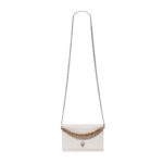 ALEXANDER MCQUEEN WOMANS SMALL SKULL BAG WITH CHAIN IN LVORY
