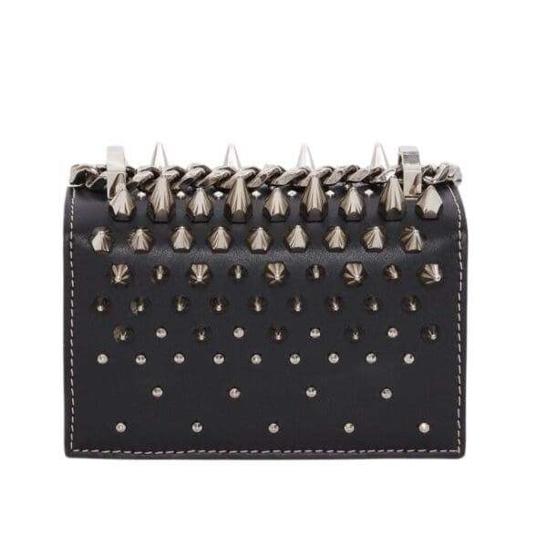 ALEXANDER MCQUEEN WOMANS STUDDED MICRO JEWELLED IN BLACK