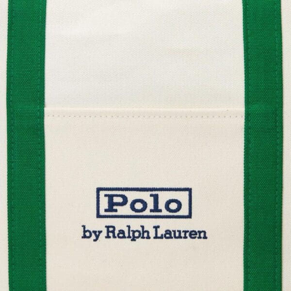 RALPH LAUREN LOGO-EMBROIDERED CANVAS TOTE